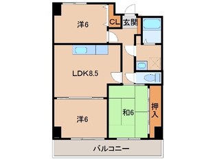 ヴェルドミール本町の物件間取画像